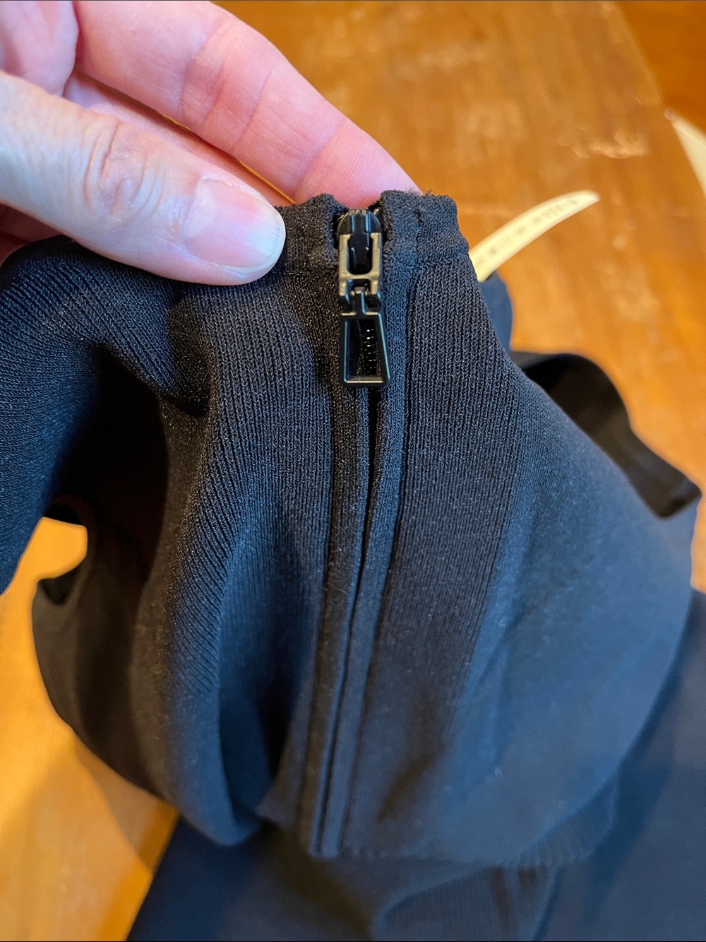 Unworn!! LULULEMON L Black Romper Tight-Fit Knit Bodysuit Shorts Sleeveless Ribb - Picture 7 of 8